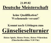Einladung zum Turnier aus dem Jahre 2002 Einladung aus 2002