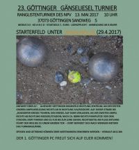 Plakat GL Turnier 2017 Plakat GL Turnier 2017